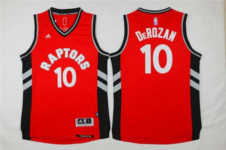 Maillot De Basket Toronto Raptors Demar DeRozan 10 15-16 Season Tissus Sportif Fans Edition Rouge